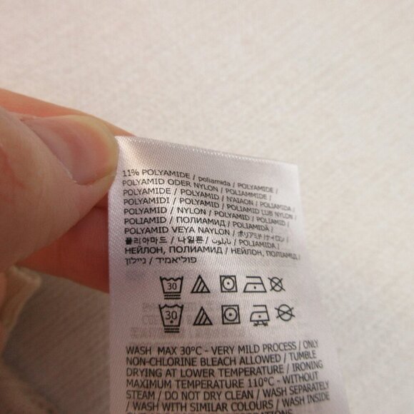 Guess Women's Lace Knit Peasant Top Size M Cream Crochet - Picture 7 of 14